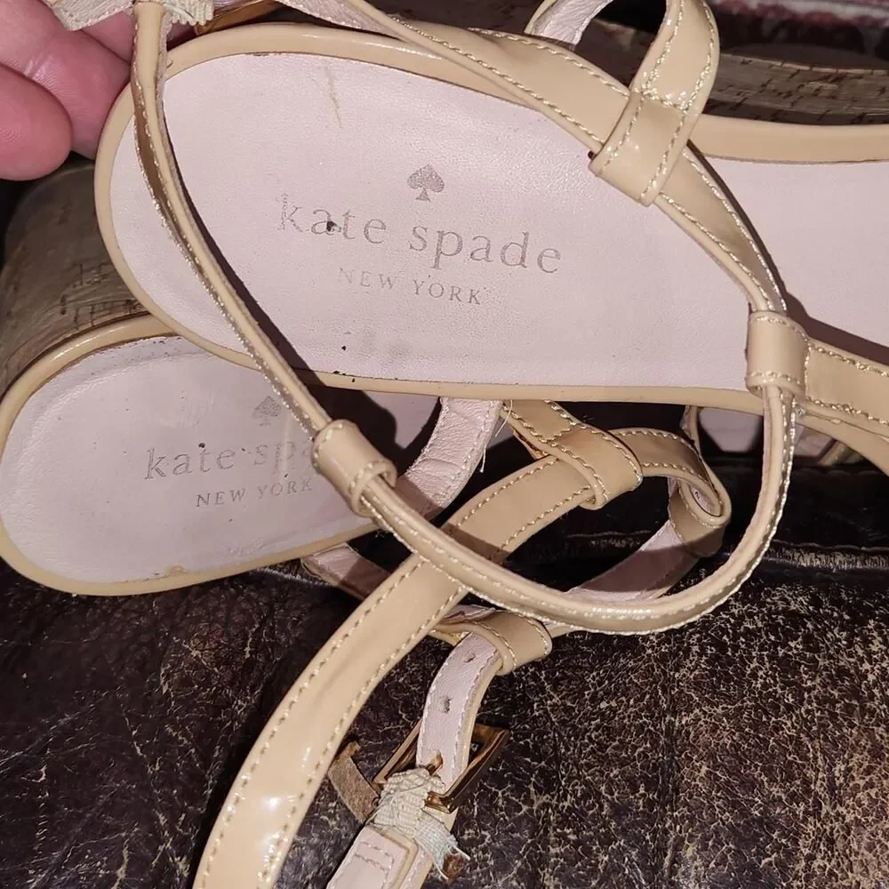 Kate-spade-new-york Women's Tan and Cream Sandals 8